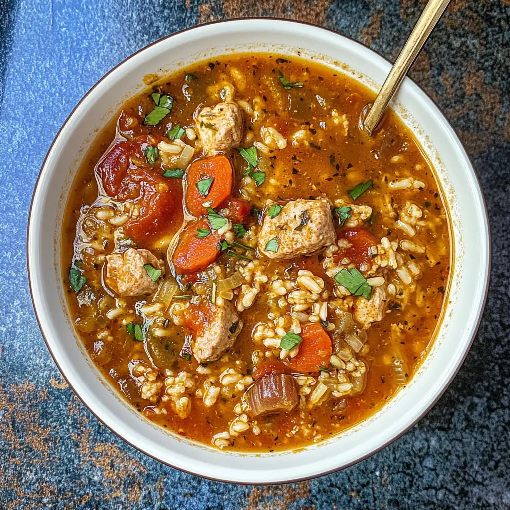 Warm up your dinner table with this flavorful Jambalaya Soup! Loaded with delicious spices, fresh veggies, and a mix of chicken, sausage, and shrimp, this dish is a comforting twist on the classic Cajun recipe. Perfect for a family gathering or cozy weeknight meal. Save this recipe to elevate your next dinner idea!