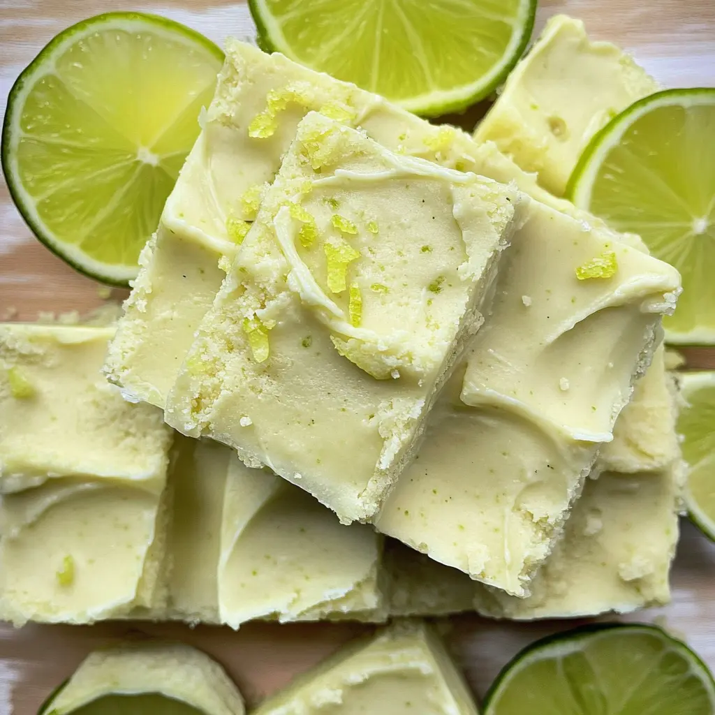 This creamy Key Lime Fudge packs a zesty punch with every bite! Made with refreshing key lime juice and swirls of white chocolate, it’s the perfect sweet treat for summer gatherings or as a unique dessert to brighten up any occasion. Save this recipe to impress your friends and family with a fruity twist on classic fudge!