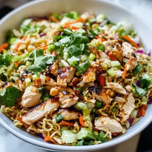 Get ready for a burst of flavor with this Chinese Chicken Salad featuring crispy ramen noodles! Juicy chicken, fresh veggies, and a zesty dressing come together for a deliciously balanced meal. Perfect for lunch or a light dinner, this salad is not only satisfying but also quick to prepare. Save this recipe to enjoy a crunchy, colorful dish anytime!