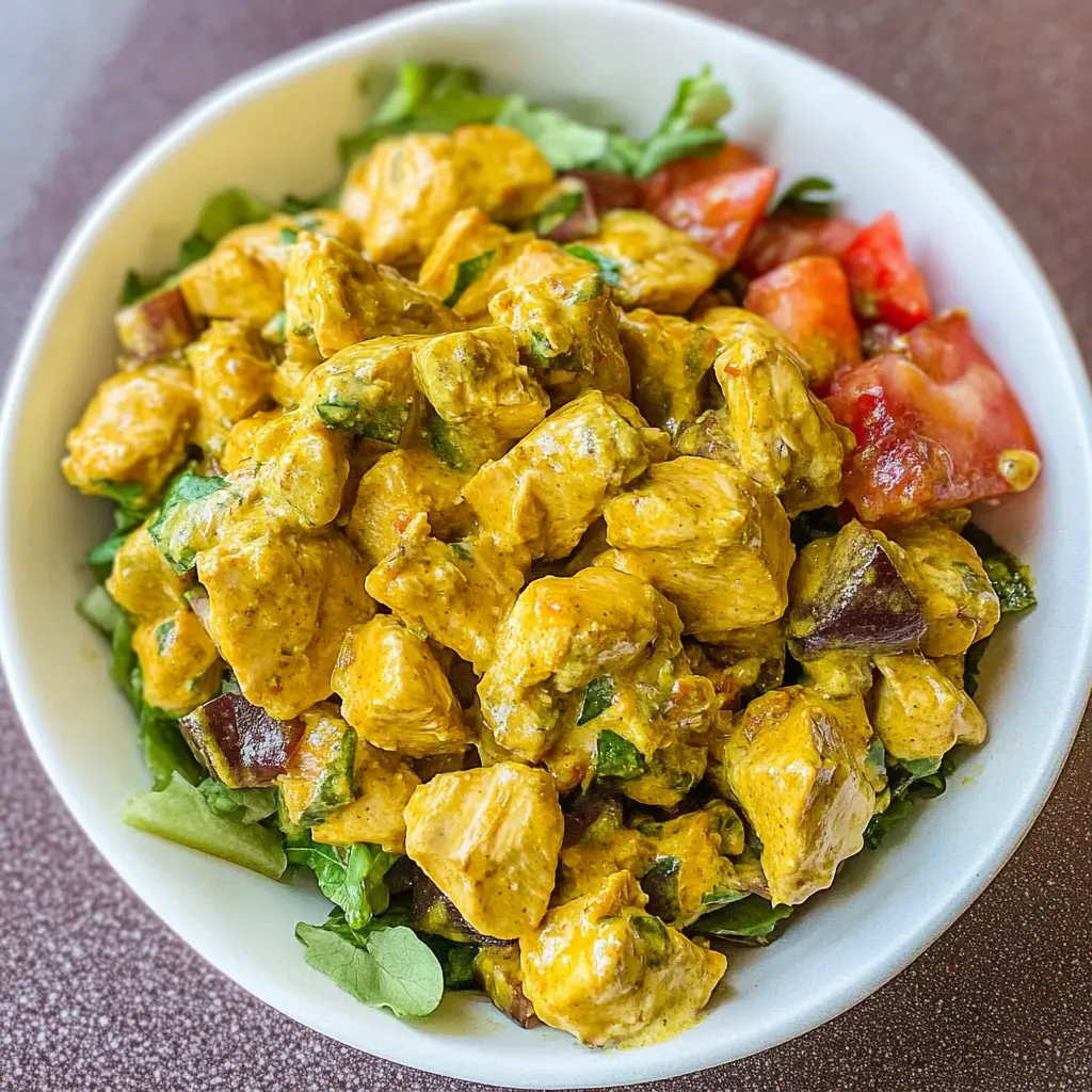 Looking for a flavorful twist on a classic? This Curry Chicken Salad combines juicy chicken with a delightful mix of spices, crisp veggies, and sweet raisins for a refreshing meal. Perfect for a light lunch, picnic, or cute brunch. Don’t forget to save this recipe for your next gathering or meal prep!