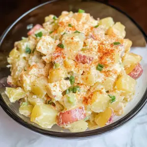 This Southern Potato Salad is creamy, tangy, and loaded with flavor! With fresh ingredients like crisp celery, tangy dill pickles, and a hint of mustard, it’s a classic side dish that complements any meal. Perfect for picnics, barbecues, or family gatherings! Save this delightful recipe for your next get-together and enjoy the tastes of Southern comfort!